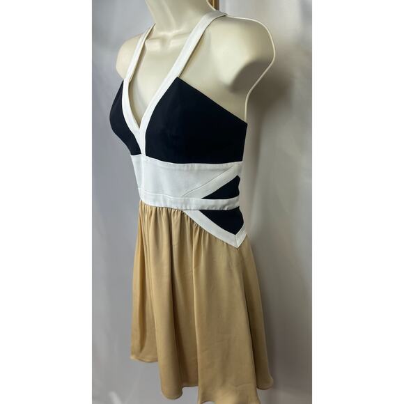 Jay Godfrey Colorblock Halter Dress - Size 4 - Picture 6 of 13